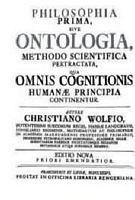 Wolff Ontologia